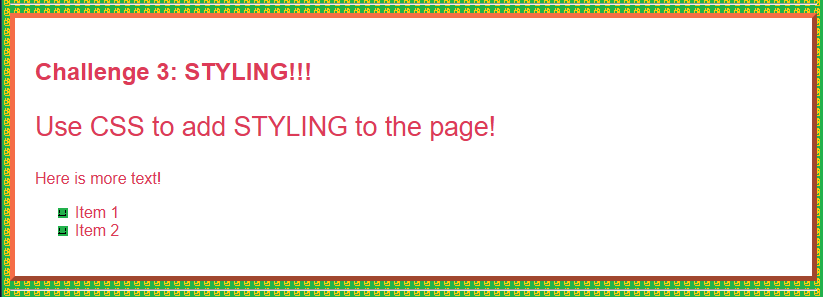 Example webpage